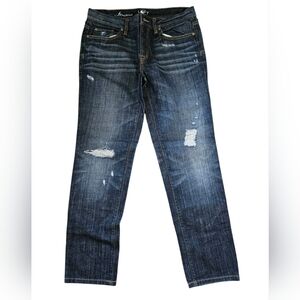 LOFT Women's Boyfriend Jeans - Dark Blue
